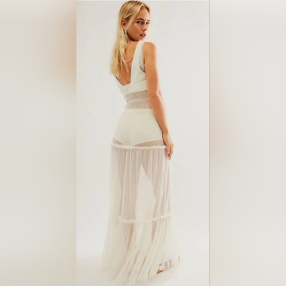 Free People Smock About It Slip In Ivory - Picture 3 of 12